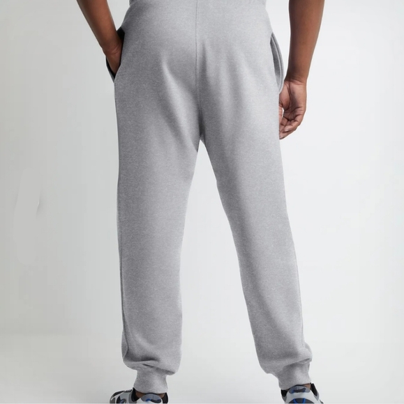 CHAMPION BIG MAN Gray Powerblend Joggers Script LOGO Pockets Size 4XL Cotton. - Picture 2 of 10